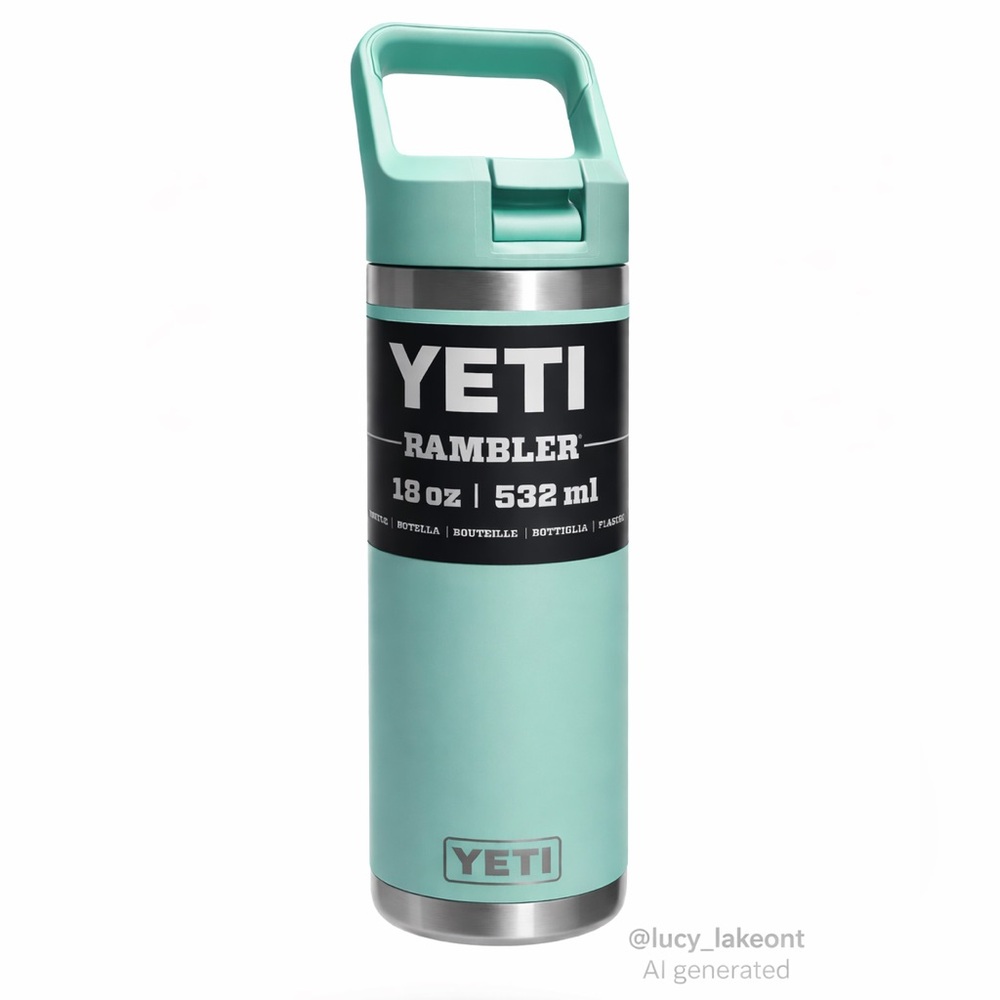 Yeti Rambler 18 oz Seafoam Bottle